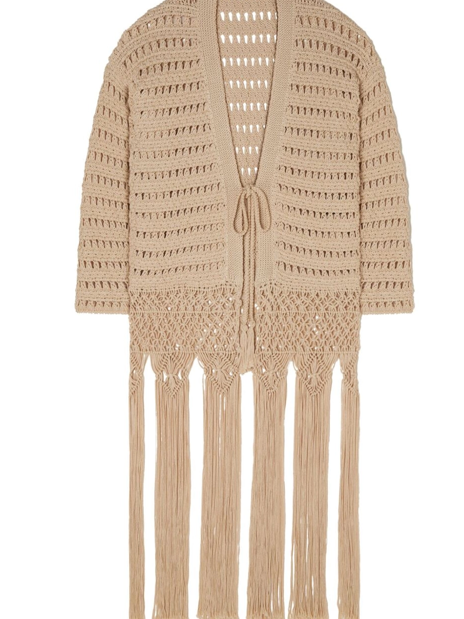 India Letter Alanui Love to Women crochet cardigan 0819